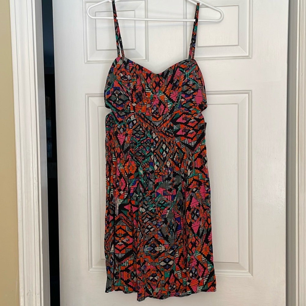 Material Girl Aztec Cut Out Dress